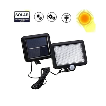 

Solar Power 56/30 Led Solar Light PIR Motion Sensor 7 Mode White Wall Garden Light LED Street Lamp With Remote Controller split