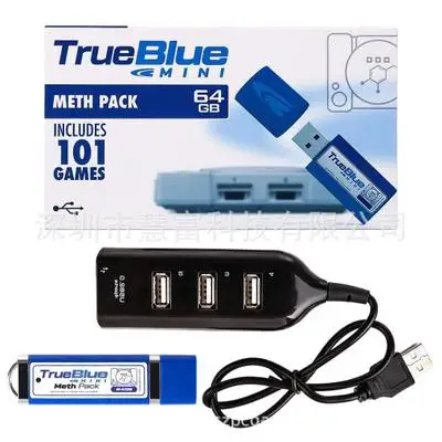 True Blue Mini Crackhead Pack 64G Fight Pack для playstation Classic аксессуары для playstation с мини usb-хаб