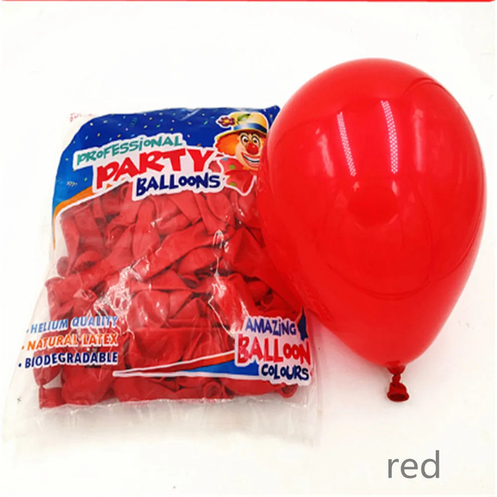 thumbnail image 1 of Globo de látex para decoración de fiestas de cumpleaños, aniversarios, San Valentín, bodas, baby showers, 5 pulgadas, 30/50/100 unidades, 1 of 5