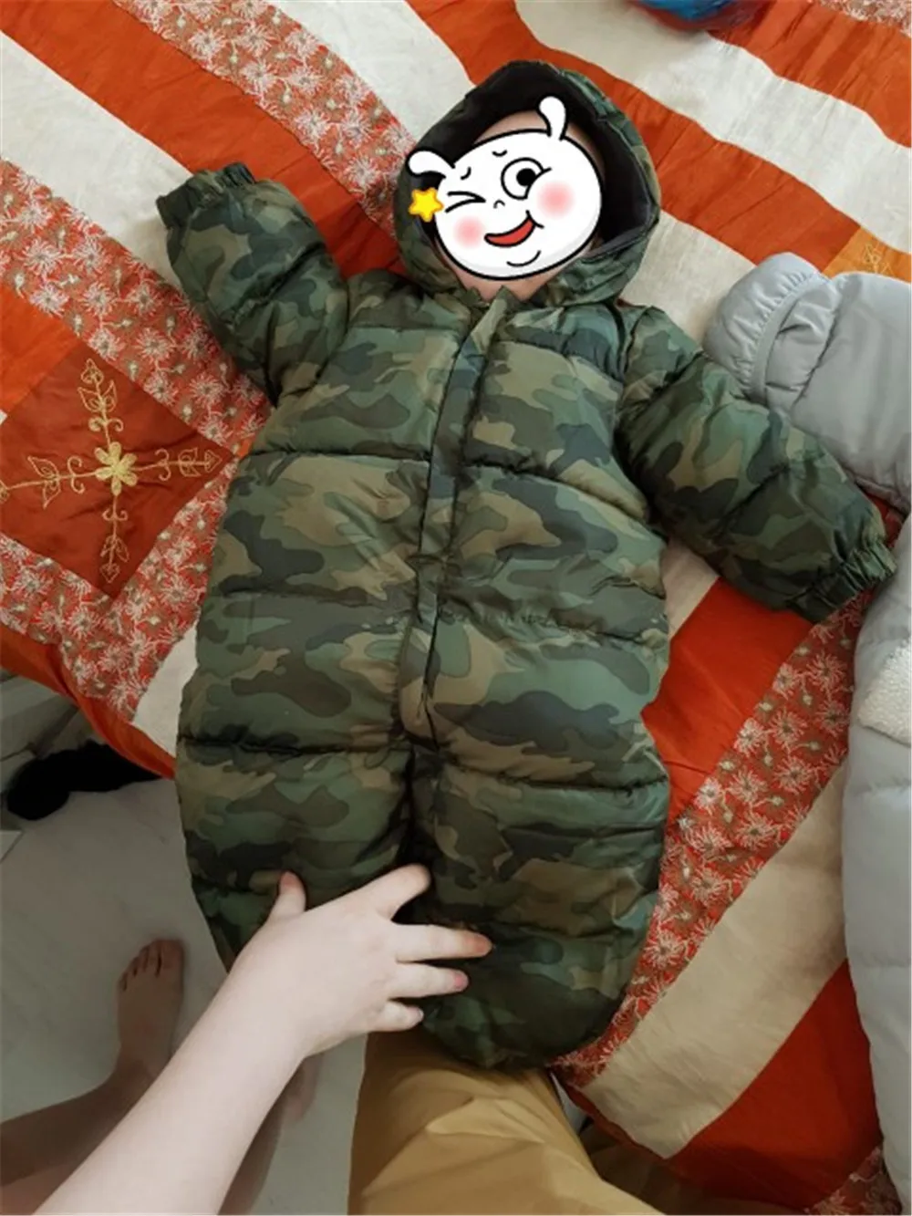 LILIGIRL/Зимний камуфляжный комбинезон для маленьких мальчиков; теплый Детский комбинезон с капюшоном; плотная фланелевая хлопковая одежда для маленьких девочек; пальто