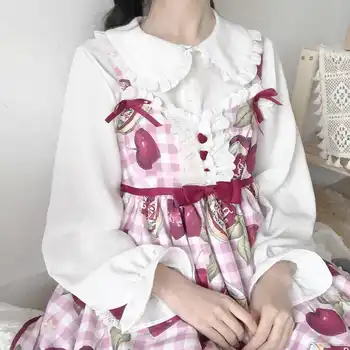 Women Blouse JK Doll Collar Lolita Loose Long Sleeve Summer Autumn Blusas Ropa De