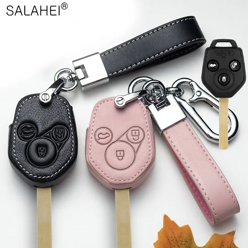 3-buttons-leather-car-key-fob-cover-case-protector-shell-for-subaru