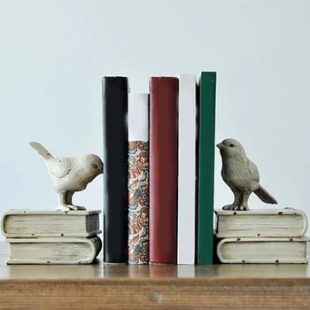 

Creative Synthetic Resin Bookend Shelf Birds Bookend Holder Office Supplies Home Decoration High Quality Cute Book Stand