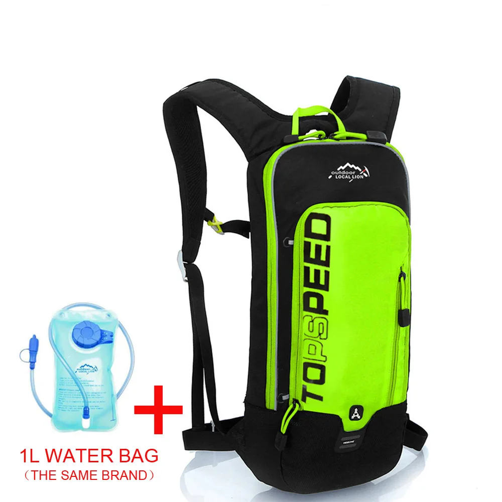 LOCAL LION 6L спортивные сумки Сумка для велоспорта походный рюкзак для верховой езды Водонепроницаемая дышащая велосипедная сумка - Цвет: Green with water bag