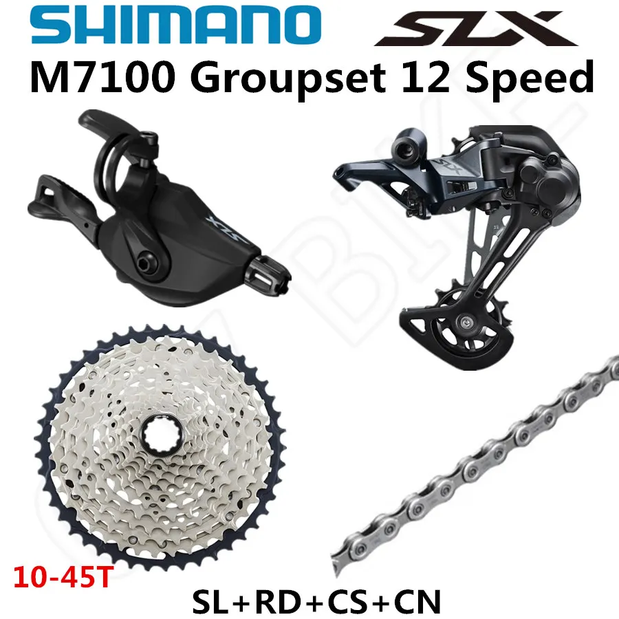 SHIMANO DEORE SLX M7100 комплект горного велосипеда MTB 1x12-Speed 45T 51T SL+ RD+ CS+ HG M7100 переключатель заднего хода