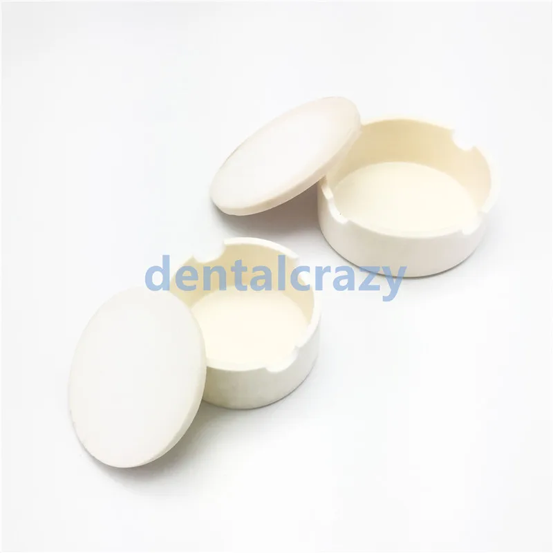 Koop Dental Lab CAD smeltkroes voor zirconia kronen gesinterde smeltkroes dental Smeltkroes met cover ronde vorm holding kralen in oven