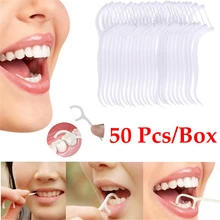 50 шт. бамбуковая зубная нить для ухода за полостью рта зубочистка межзубная щетка для чистки зубов инструмент для чистки зубов