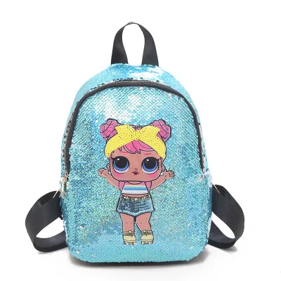 Сумки с пайетками для детей, школьный рюкзак для девочек, модный дорожный плечевой рюкзак сумки, мини рюкзак, детская школьная сумка - Цвет: A