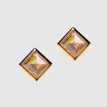 

Amorita boutique rhombus design Fashionable stud earrings