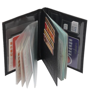 

Travel Accessories Men Passport Covers Two In One Driver License Holder Business Multi-Function ID Bank Card Wallet Purse Case