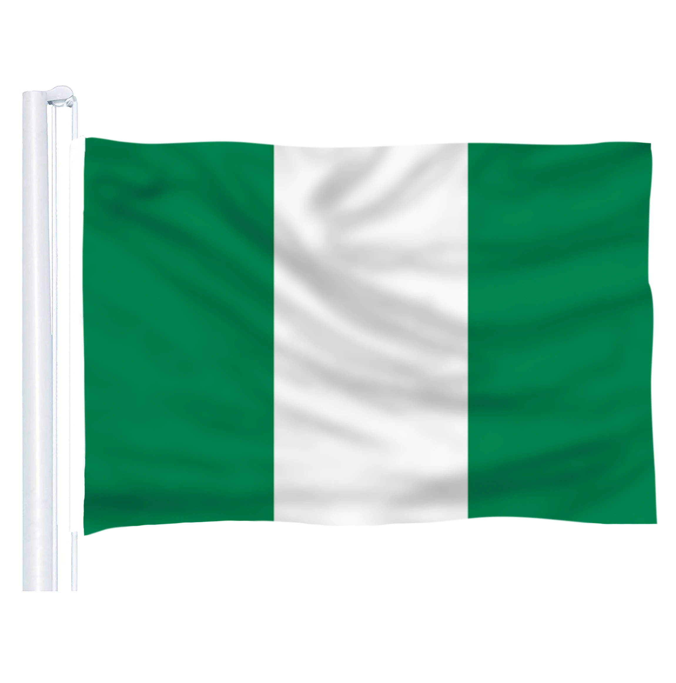 

DFLIVE Nigeria Country Flag 3x5 FT Printed Polyester Fly 90x150 CM Nigerian NG National Banner