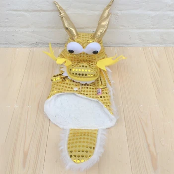 

Funny Cat Clothes New Year's Pet Chinese Costume Sequins Lion Dance Dragon Dance Dog Clothes
