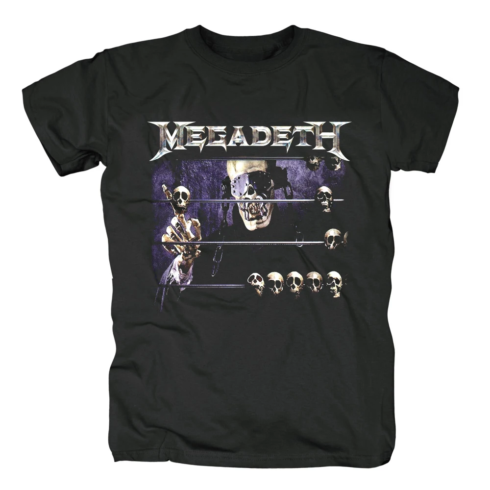 Бесплатная доставка Megadeth хэви-метал рок Новая Черная футболка Азиатский размер |