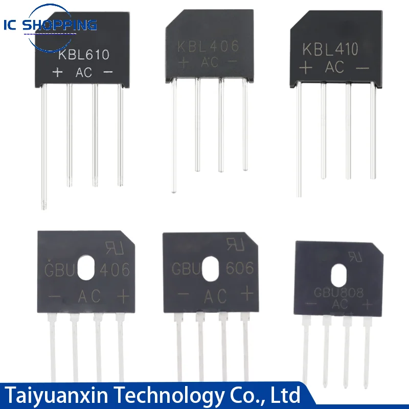 GBU4K Bridge Rectifier: Single-phase; Urmax: 800V; If: 4A; Ifsm: 135A - View #9