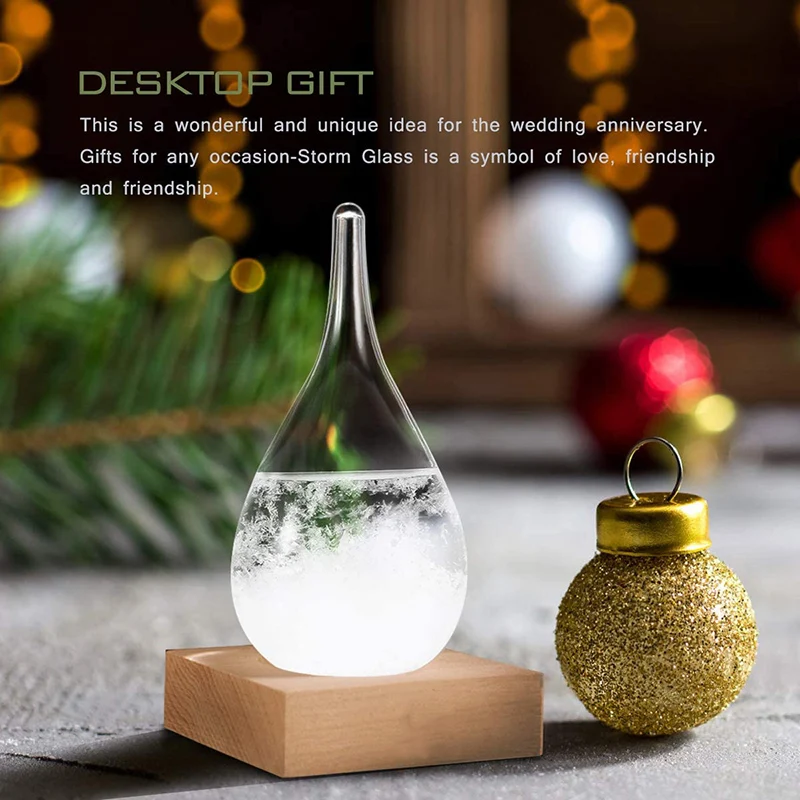 Droplet Storm Glass Bottle Weather Forecast Predictor Monitor Barometer