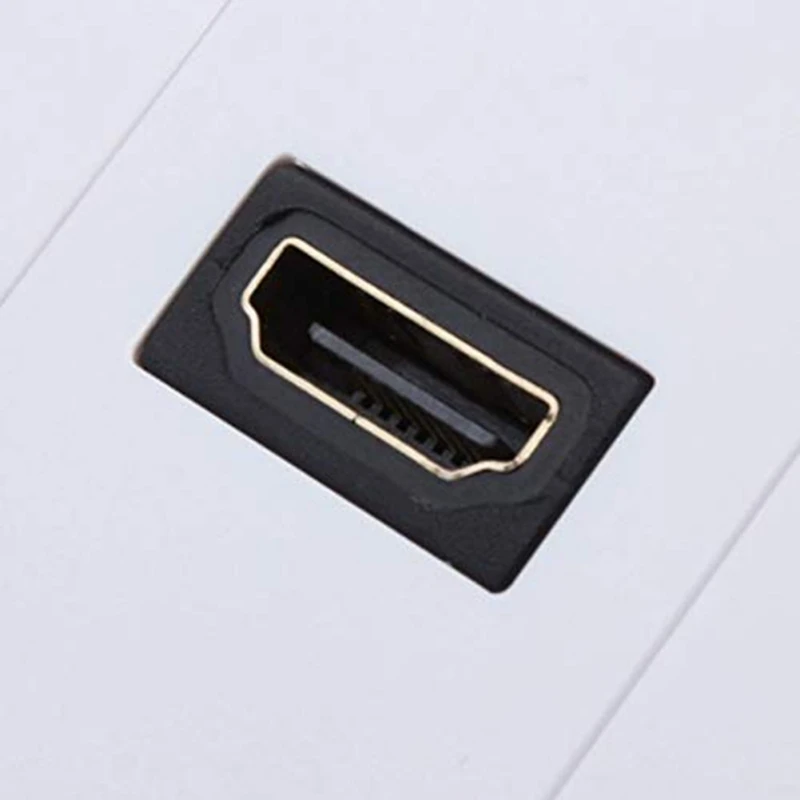Высокое качество для HDMI женская панель Лицевая крышка квадратная полная Высокая четкость ABS пластиковая розетка Монтажный кронштейн разъем