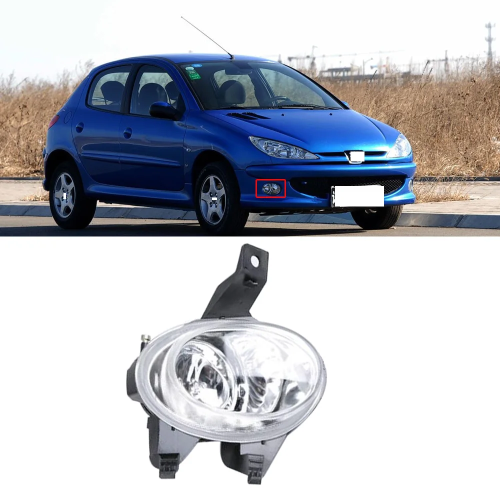 

CAPQX For Peugeot 206 1998-2008 Front Bumper Fog Light Daytime Running Lamp DRL Driving Day Light Fog Lamp