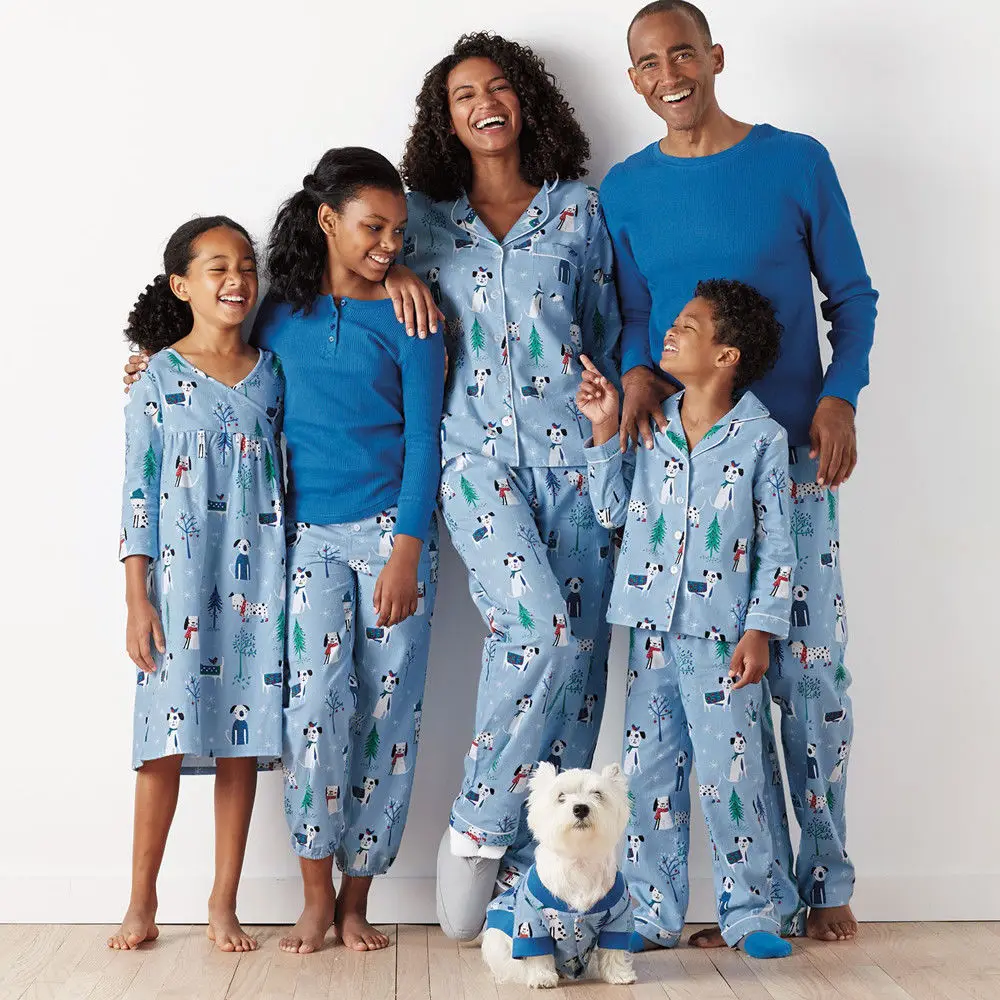 

Family Matching Clothes Christmas Pajamas Women Baby Kids Sleepwear Nightwear daddy mother girl Gifts Casual Clothing outfits