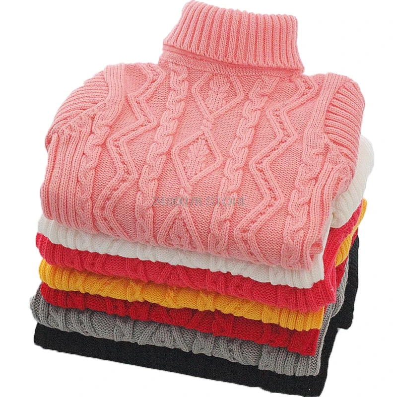 Winter Turtleneck Sweater For Boys Girls School Kids Christmas Sweaters Children Knitted Pullover Outerwear Cardigan Sweater