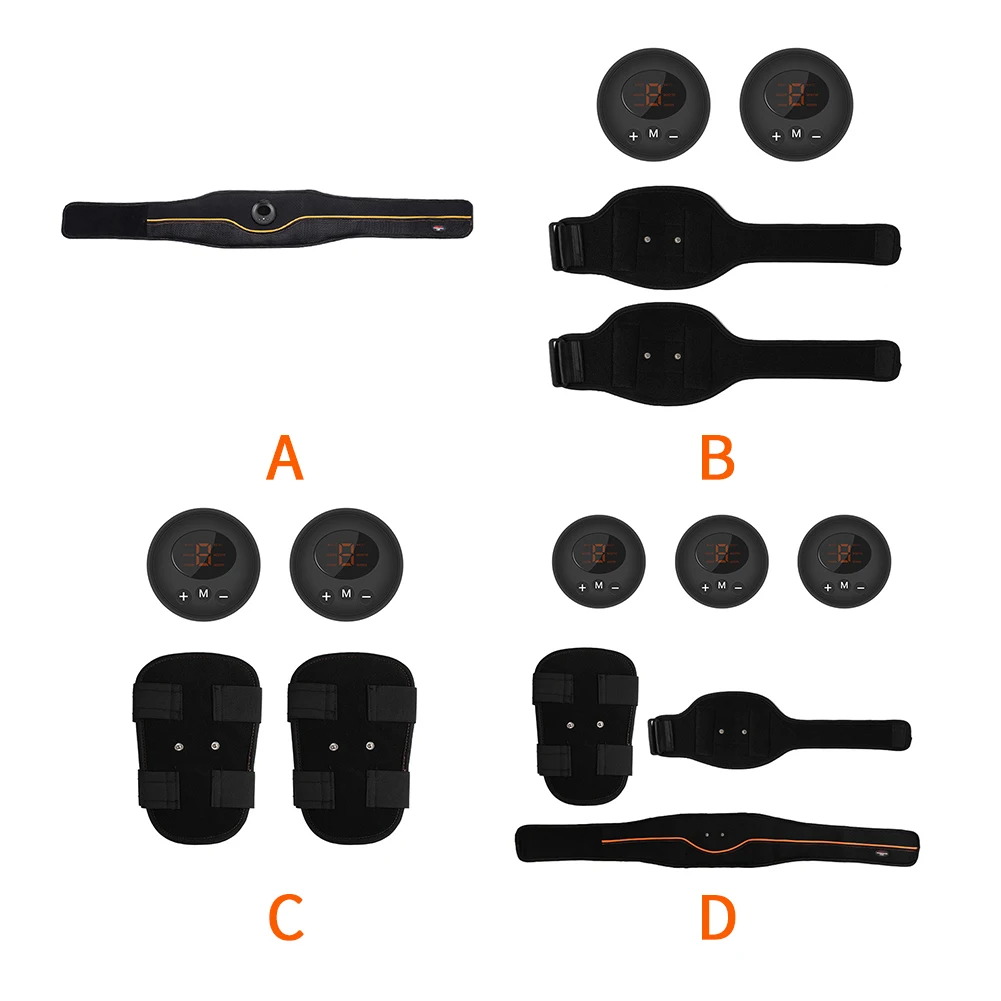 Fitness Workout Toning Gym Equipment Abdominal Muscle Stimulator EMS Vibration Massage Slimming Body Trainer Belt Smart Exercise