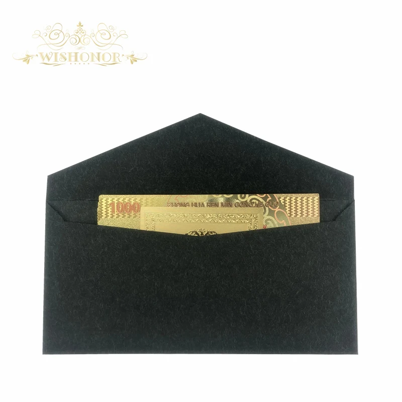 10 шт./партия, дизайн, китайская Золотая банкнота 1000 RMB, Банкнота с 24K золотой фальшивой бумагой с дизайном дракона, лучший офисный Декор
