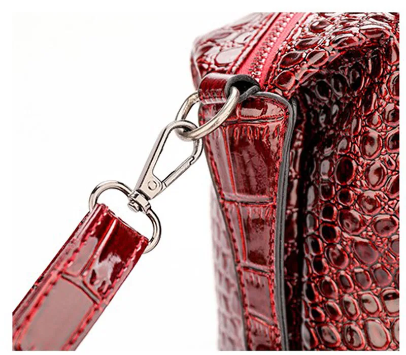 Женская сумка Роскошная Высококачественная классическая сумка с текстурой под кожу крокодила дизайнерская брендовая Большая вместительная OL сумка на плечо Messenge