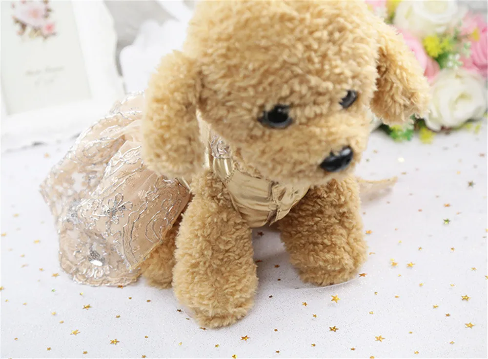 Pet Clothes Luxury Dog Clothes Dog Costumes Dress For Small Dogs New Years Eve Dress Usa Clothing Pet Dog Clothes Wedding Dress (5)