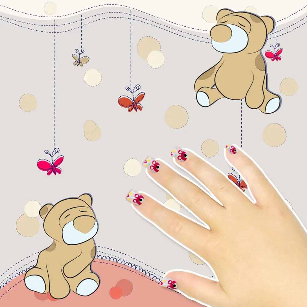 kids fake nails-C37-2