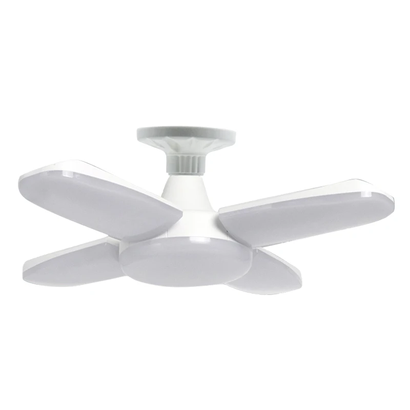 60W Ceiling lamp Светодиодный IARY 110 V-220 V 60W E27 B22 Светодиодный супер яркий Складной вентилятор с регулируемым углом наклона лампы для дома энергосберегающие лампы CE RoHS - Испускаемый цвет: 60W Ceiling lamp