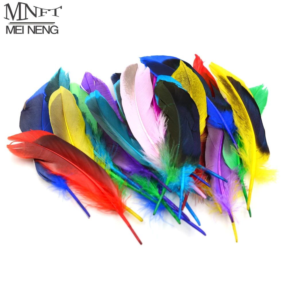 Mnft 50Pcs 10 ~ 15Cm Piuma Per Fly Ali Code Streamer Dry Fly Tying Materiale