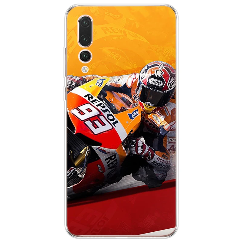 Марка Marc marquez Moto Gp 93 крышка чехол для телефона из мягкого силикона ТПУ с рисунком для телефона чехол для Huawei P9 P10 P20 P30 lite P20 P30 PRO P9 P10 P20 плюс - Цвет: T19080409-11.jpg