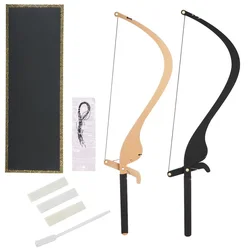 4 Colors Eyebrow Tattoo Makeup Bow Shaped Line Marker Ruler with 10pcs Thread Lines Eyebrow Tattoos Stencil Measure Microblading