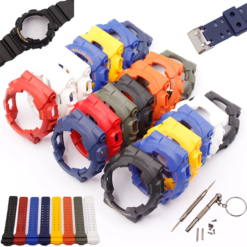 Аксессуары для часов Casio G shock GD120 100 110 100C чехол с ремешком из смолы комплект