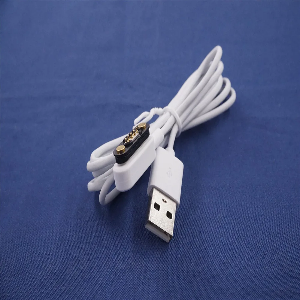 2 шт. кабель USB мужской разъем для магнита пружинный Pogo Pin 5 Pin длина 1 м передача данных и зарядка питания
