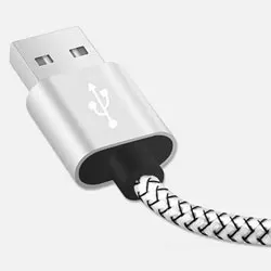 USB кабель 2A быстрое зарядное устройство Плетеный 3M usb-кабели данных для IPhone6s 7 8 Plus iPhone Xs Max Ipad Mini 1 2 3 4 зарядное устройство - Цвет: White