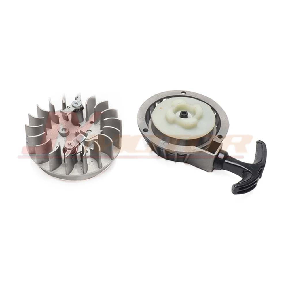 Aluminum Pull starter With Flywheel Easy to Fit 47cc 49cc 2 Stoke Mini Dirt Pocket Pit Bike Moto ATV Quad | Автомобили и