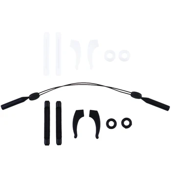 

1 Set Eyeglass Holders Silicone Sleeves Eyewear Anti-slip Suits Ear Hook Kits Glasses Leg Sets Glasses Accessories
