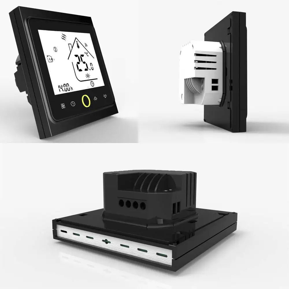 Smart Electric Floor Heating Wifi Thermostat Central Air Conditioner Temperature Controller Voice Control NTC Sensor Thermostat