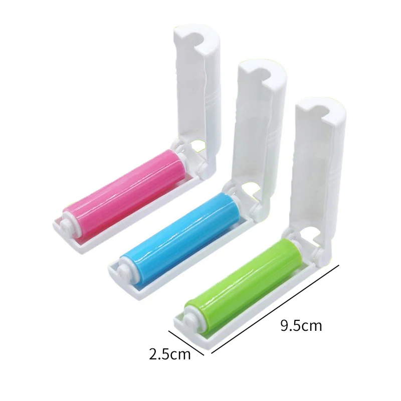 Portable Folding Recyclable Washable Dust Removal Roller Brush Wool Clothes Stick Fluff Collector | Дом и сад