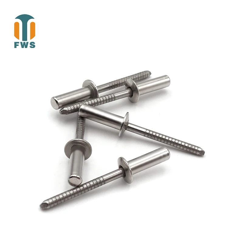 

20 PCS M4 DIN EN ISO 16585 GB/T 12615.4 Stainless Steel Round Head Closed End Blind Rivet Sealed Hollow Rivets Blind Rivets