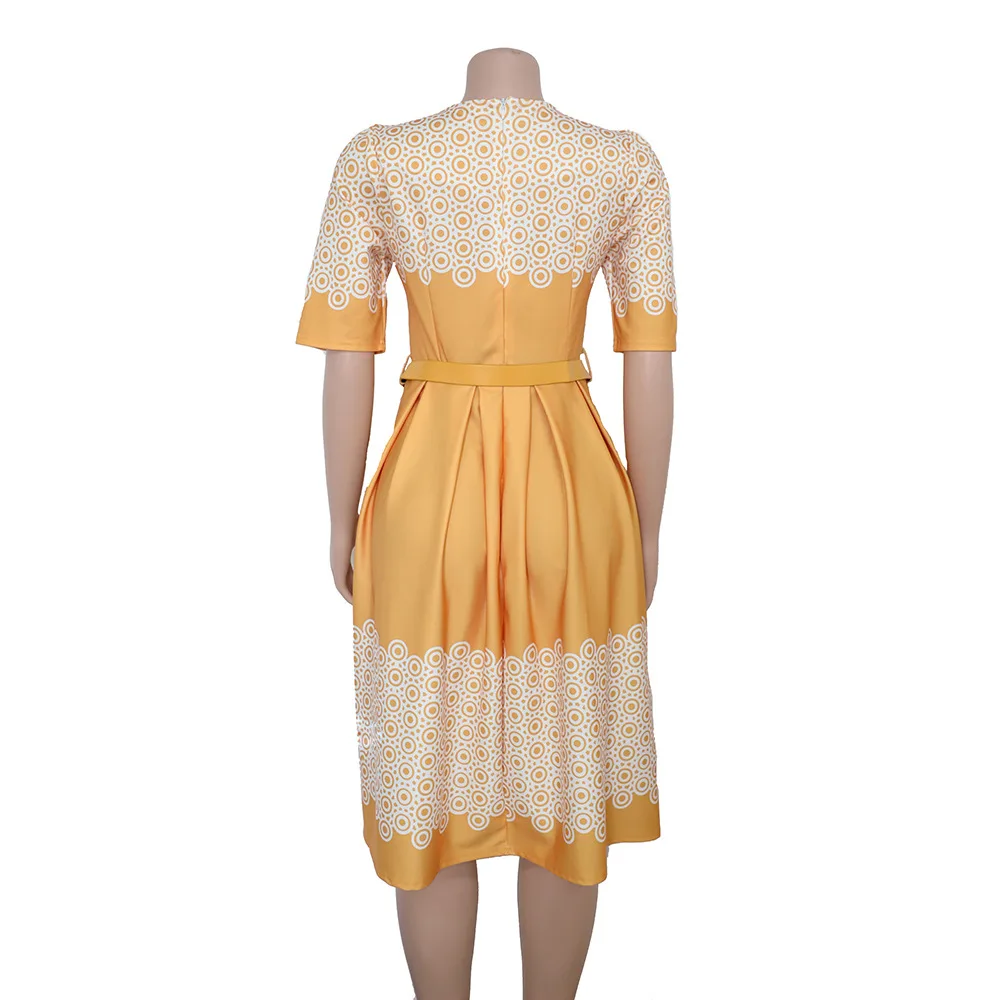 African women's wear winter new wave dot printed dress