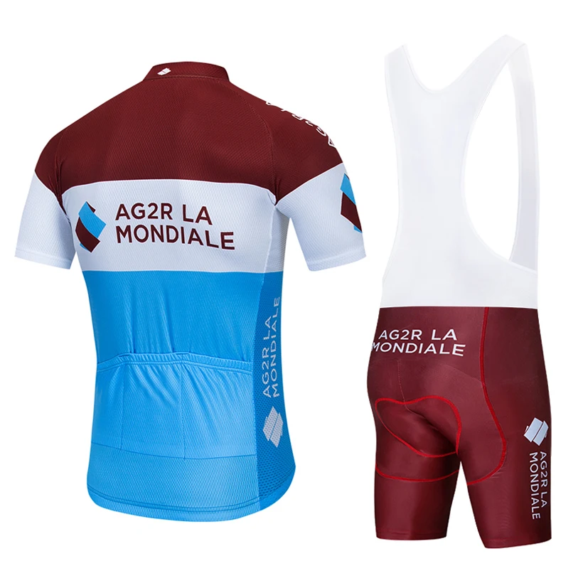 Команда AG2R велосипедная одежда Джерси 12D колодки мужские Ropa Ciclismo велосипедные топы летние профессиональные велосипедные майки гелевые велосипедные шорты