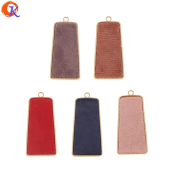 

Cordial Design 50Pcs 20*41MM Jewelry Accessories/Hand Made/Fabric Effect/Trapezoid Shape/DIY Making/Charms/Earring Findings