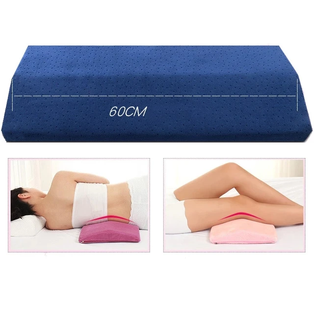 Lumbar Support Cushion, Adjustable Height 3D Lower Back Support Pillow  Waist Sciatic Pain Relief Back Pillow, With Buckwheat Sleep Pillow Bed