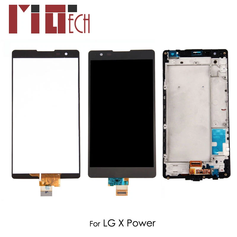 LCD Display For LG X Power K220 K6P F750 K210 F750K K220DS Touch Screen Digitizer Assembly Replacement Black with/No Frame 5.3''