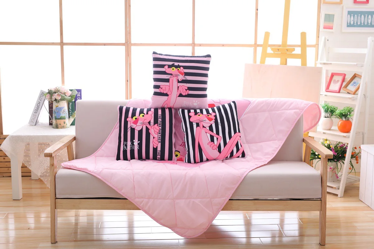 

Plush Toys Cartoon Airable Cover Pillow Dual Purpose Car Mounted Summer Blanket Activity Gift