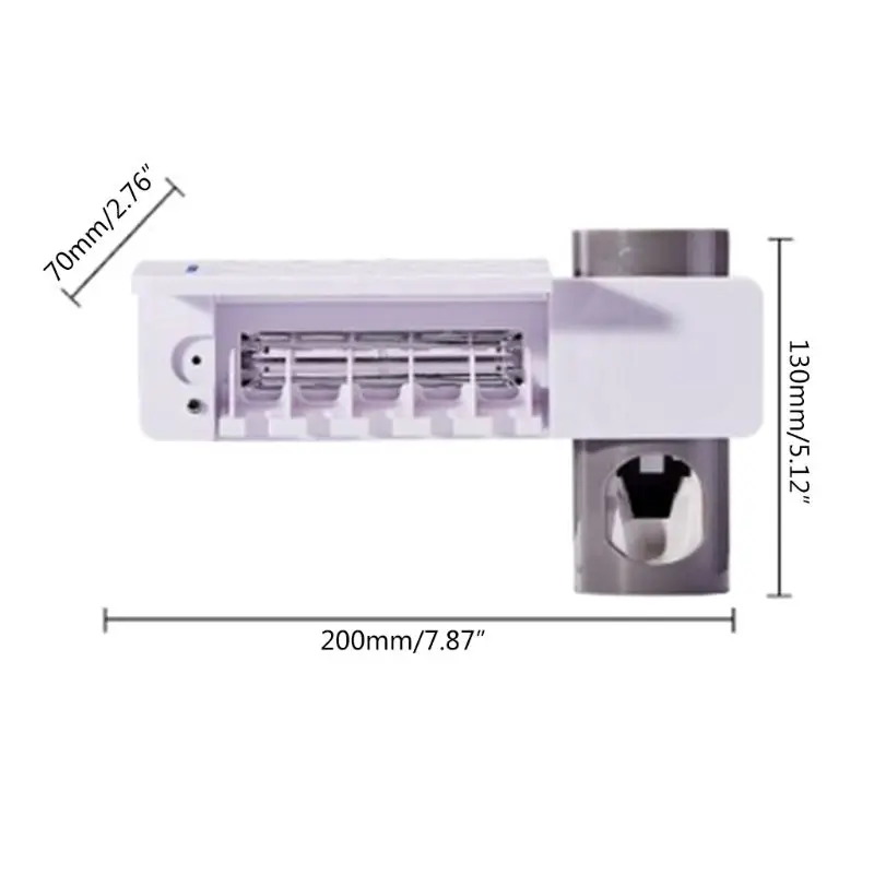 УФ держатель стерилизатора зубных щеток семейный настенный автоматический дозатор зубной пасты Q0KD