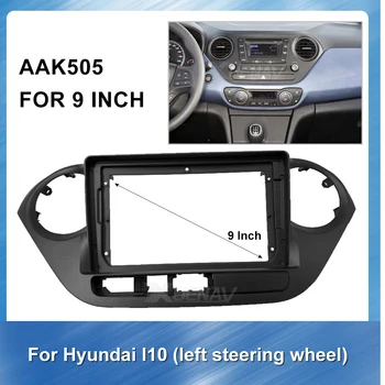 

9 Inch 2din Car Fascia for Hyundai I10 2013 2014 2015 2016 (left)Panel In-dash Fascias Double Din car Accessories for Hyundai