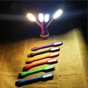 

Flexible Foldable USB LED Book Reading Lamp DC 5V Nightlight For Power Bank Computer Notebook