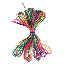 101FT 4 мм Радужный Паракорд 7 нитей парашютный шнур, отлично подходит для плетения браслетов, декоративные аксессуары